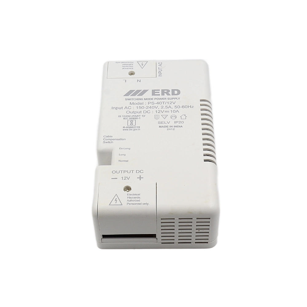 ERD CCTV Power Supply 12v/10a Slim For 8ch (PS40T) view 3
